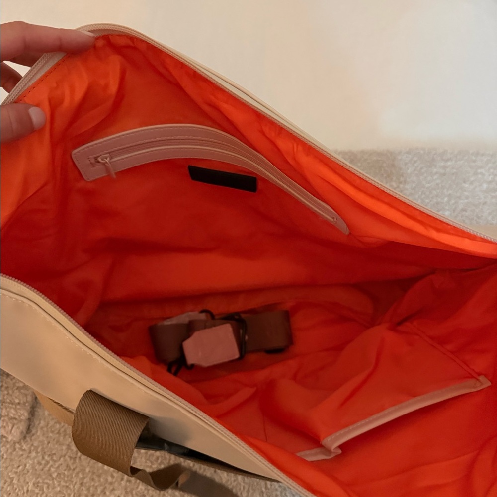 Pajar Cream and Brown Tote Bag - Picture 3 of 5